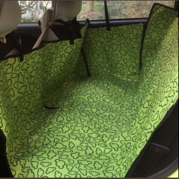 Pet przewoźnicy Oxford tkaniny Paw wzór samochodów osłona siedzenia dla zwierzęcia pies tylne siedzenie samochodowe przewoźnika 