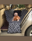 Pet przewoźnicy Oxford tkaniny Paw wzór samochodów osłona siedzenia dla zwierzęcia pies tylne siedzenie samochodowe przewoźnika 