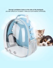 Gorąca sprzedaż przenośne dla zwierząt domowych kot torba przewoźnik przezroczysty kapsułki oddychająca torba podróżna kot pleca