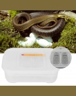 12 siatki gadów węże jaszczurki Gecko gadów jaja inkubator tacy Hatcher przypadku płazów pudełko na jaja z termometrem