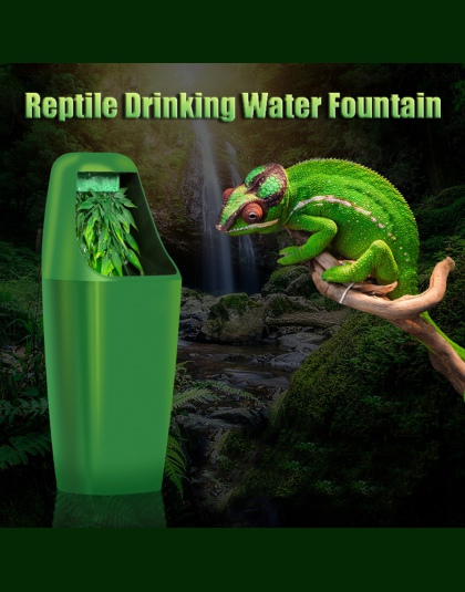 Gad filtr wody pitnej karmienie fontanny jaszczurka kameleon dozownik Terrarium gady akcesoria do karmienia 220-240 V AC