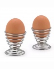 2019 najnowszy kuchnia śniadanie ciężko gotowane metalowe kieliszek do jajka sprężyny spiralne płaskie uchwyt kieliszek do jajka