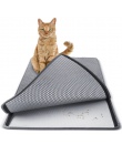 Mata pod kuwetę dla kota-podwójna warstwa Pad-duży, elastyczny, odłowu przy zastosowaniu pułapek na polu Pan-czarny i szary