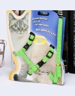 Kot uprząż i smycz gorąca sprzedaż 3 kolory Nylon produkty dla zwierząt regulowane szelki dla zwierząt domowych pas Cat Kitten H