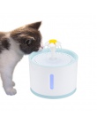 2.4L automatyczna Pet Cat fontanna wody z LED elektryczny USB pies kot Pet wyciszenie pijący miska podajnika zwierzęta domowe są