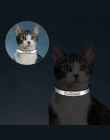 3 in1 grawerowane kot obroża odblaskowa kotek ID Tag numer telefonu tabliczka znamionowa obroża dla Charms dla małych psów skórz