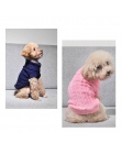 Zwierzęta pies kot odzież zima jesień ciepłe kot dziergany sweter z dzianiny Puppy mops płaszcz ubrania sweter z dzianiny koszul