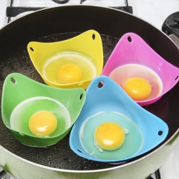 Ręka mamy 3 sztuk/zestaw jajo silikonowe kłusownik-kubki jaj naczynia do gotowania-kuchenka mikrofalowa jajowar lub jajowar