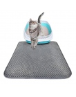 Składane żwirek dla kota mata wodoodporna przesiewarka o strukturze plastra miodu ochrona podłogi dywan przyjazne dla środowiska