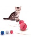 Kot piłka LED laserowe czerwone światło elektronicznych tocząca się piłka śmieszne zabawki utrzymać swojego zwierzaka zajęty kot