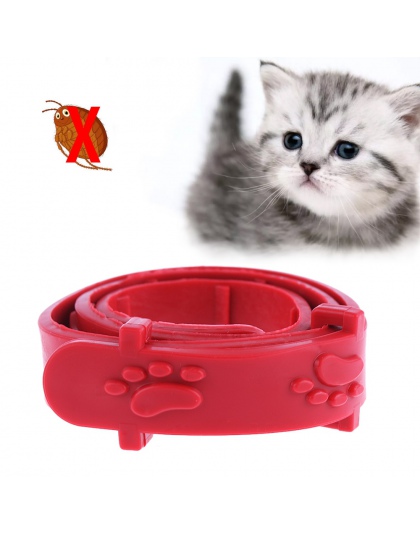 1/3 sztuk czerwony regulowany pies kot królik pasek na szyję anty pcheł Acari Tick środek dla zwierząt domowych obroża dla zwier