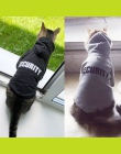 Bezpieczeństwa ubrania dla kota Pet Cat płaszcze kurtki bluzy z kapturem dla kotów strój ciepłe odzież dla zwierząt królik zwier