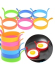 4 sztuk kreatywny jajko narzędzia okrągły kształt silikonowe omlet formy do jajka smażenia naleśnik gotowanie formy śniadanie ni