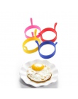 4 sztuk kreatywny jajko narzędzia okrągły kształt silikonowe omlet formy do jajka smażenia naleśnik gotowanie formy śniadanie ni