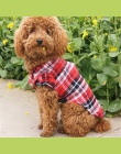 ZHPZPET Pet Puppy Dog Shirt kamizelki Plaid Stripe dla zwierząt domowych T bawełniana koszula kot siatki kostiumy dla psów ubran