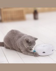 Elektryczny kot zabawki inteligentne dokuczanie kot kij szalonej grze Spinning gramofon kot łapanie myszy pączek automatyczny gr