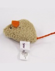 AsyPets 3 sztuk Pet Cat odporne na zgryz zabawki pluszowe wysoka symulowane mała mysz Mouselet zabawa w chowanego gry rekwizyty-