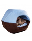 Składane miękkie ciepłe zima kot pies łóżko dom zwierząt szczeniak jaskinia Mata do spania Pad gniazdo hodowla Pet Supplies gorą