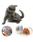 Moda zabawki dla kotów gryźć zabawki śliczne pluszowe futro 1 PC nowy zwierzę małe interaktywne ruch szczur mysz wstrząsnąć zaba