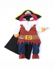 Zabawny kot kostiumy pirat garnitur ubrania dla kota kotek kotek obsługi Corsair Halloween kostium szczeniak hotelu ubieranie si