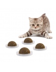 Kot kocimiętka piłka ze smakołykami odżywianie żel Energy Ball przykleić się do ściany zabawka kot się i odetchnąć można też w e
