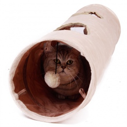 Wysokiej jakości tunel dla zwierząt domowych długie, 120 cm 2 otwory kot Puppy królik Teaser śmieszne ukryć tunel zabawki z piłk