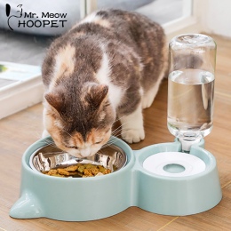 Hoopet miska dla kotów pies podajnik wody miska kot kotek automat do wody naczynie do żywności miska dla zwierząt towarów