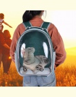 Wodoodporny zwierzę kot plecak dla zwierząt domowych torba do noszenia psa Bubble duża przestrzeń plecak dla zwierząt domowych d