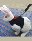 Nowy czarny królik smycz realizacji kamizelka małe zwierzęta siatki bawełniane obroże kot chomika czerwone uprzęże S M L szelki 