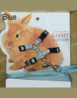 Wygodne dla zwierząt królik miękkie szelki smycze korygujący Bunny trakcji liny do biegania @ LS JY04