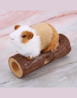 Drewniane zwierząt tunelu rury treningowe zabawka do żucia dla królik fretka chomika świnka morska chomik zabawka tunelu małe zw