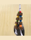 1/2 pc PETFORU z litego drewna ptak papuga żuć zabawki Parakeet drewniana piłka ciąg klatka zabawka dekoracji ptak zabawki dla z