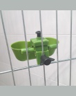 1 sztuk zielony nowy miseczka na wodę s przepiórki pitnej Waterer ptak Siamese miseczka na wodę narzędzia do karmienia