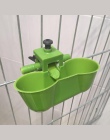 1 sztuk zielony nowy miseczka na wodę s przepiórki pitnej Waterer ptak Siamese miseczka na wodę narzędzia do karmienia