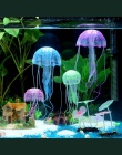 Sztuczne pływać świecące efekt meduzy akwarium dekoracja do akwarium pod wodą żywa roślina Luminous ozdoba wodnych krajobraz