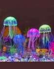 Sztuczne pływać świecące efekt meduzy akwarium dekoracja do akwarium pod wodą żywa roślina Luminous ozdoba wodnych krajobraz