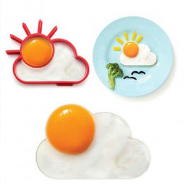 Piękne dziecko Breakfas silikonowe słońce chmura jajko formy jajka sadzone Pancake Rings dla dzieci dziecko gotowanie narzędzia 