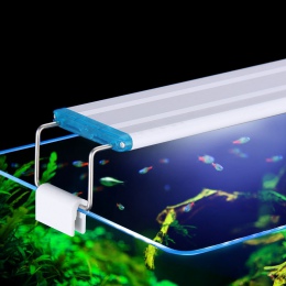 Super Slim led oświetlenie akwarium roślin wodnych światła 18-75 CM Extensible wodoodporna klip na lampy dla Fish Tank