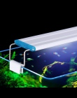 Super Slim led oświetlenie akwarium roślin wodnych światła 18-75 CM Extensible wodoodporna klip na lampy dla Fish Tank