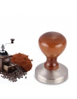 Hot 4 sztuk akcesoria do kawy 58mm ze stali nierdzewnej ubijak do kawy z 12 oz do spieniania Pither i łyżeczka do kawy i Latte A