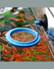 Nowy akwarium pierścień do karmienia ryb zbiornika stacji pływające taca żywności podajnik kwadratowe koło akcesoria roślina wod