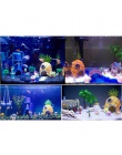 Fish Tank akwarium Decor dla SpongeBob i skalmar dom ananas Cartoon dom ozdoby do domu akcesoria do akwarium