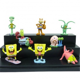 1 Pc/2 sztuk akwarium dekoracji SpongeBob figurki skalmar macki Patrick gwiazda skalmar krab Ornament ryby ozdoba do akwarium