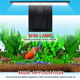 Oświetlenie LED do akwarium rośliny rosną światło do akwarium wodoodporna lampa Clip-on #