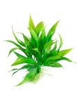 Z tworzywa sztucznego 15 cm sztuczna zielona trawa roślina wodna trawa dla akwarium