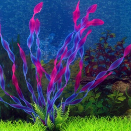 Fish Tank akwarium dekoracyjne ozdoby fioletowy zielony sztuczne wodnych plastikowe podwodne woda trawa roślina krajobraz wystró