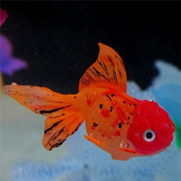 Gorąca sprzedaż duży rozmiar Decor śliczne Goldfish akwarium dekoracji sztuczny efekt świetlny blask w ciemności Fish Tank Ornam