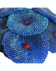 Akwarium dekoracyjne sztuczny koral z żywicy morze roślin Ornament silikonowe nietoksyczne niebieski