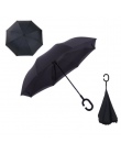 Yesello składany odwrócony parasol podwójna warstwa odwrócony wiatroszczelny parasol samochodowy dla kobiet