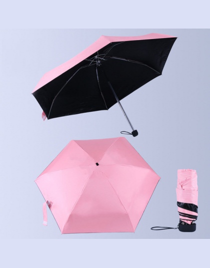 Mini kieszonkowy parasol przeciwsłoneczny moda składany deszcz parasol kobiet prezent dziewczyny anty-uv wodoodporne przenośne p